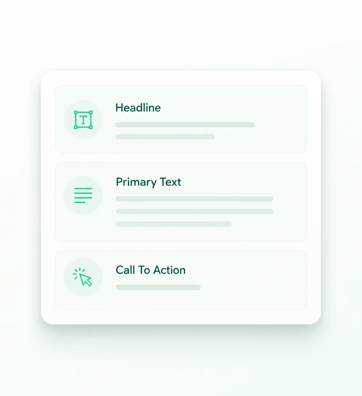 AI writing ad copy headlines and primary text for a marketing campaign